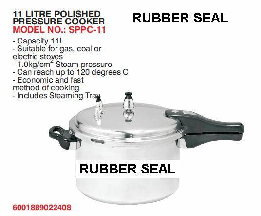 Sunbeam *** 11 Litre Polished Pressure Cooker *** Rubber Seal