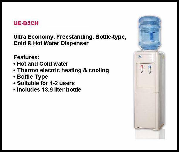 FREE STANDING WATER DISPENSER *** 18.9L *** Hot & Cold Water *** Thermo Electric Heating & Cooling