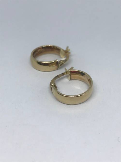 Pure Gold Hoop Earrings