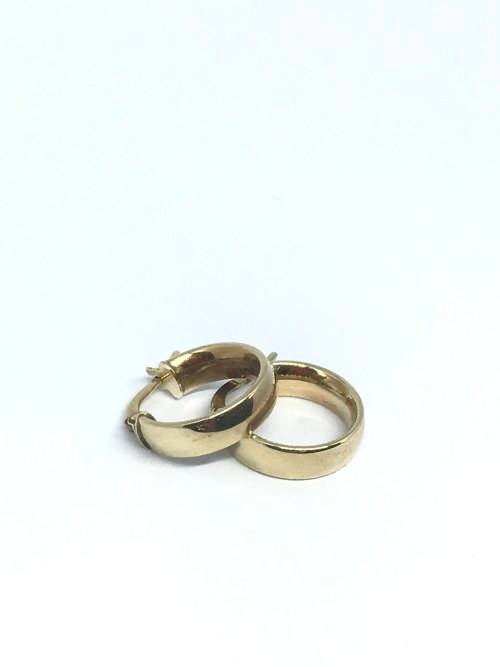 Pure Gold Hoop Earrings