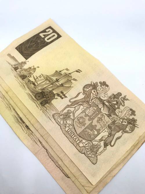 Vintage South African TWENTY RAND Bank Notes