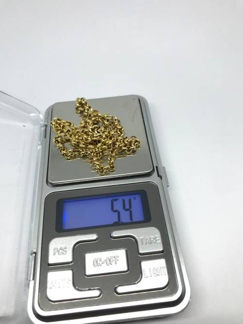Solid Thick Gold Necklace
