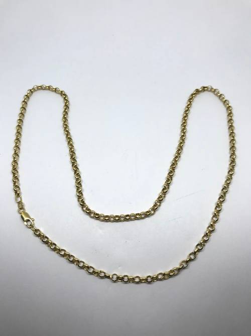 Solid Thick Gold Necklace