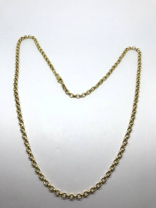 Solid Thick Gold Necklace