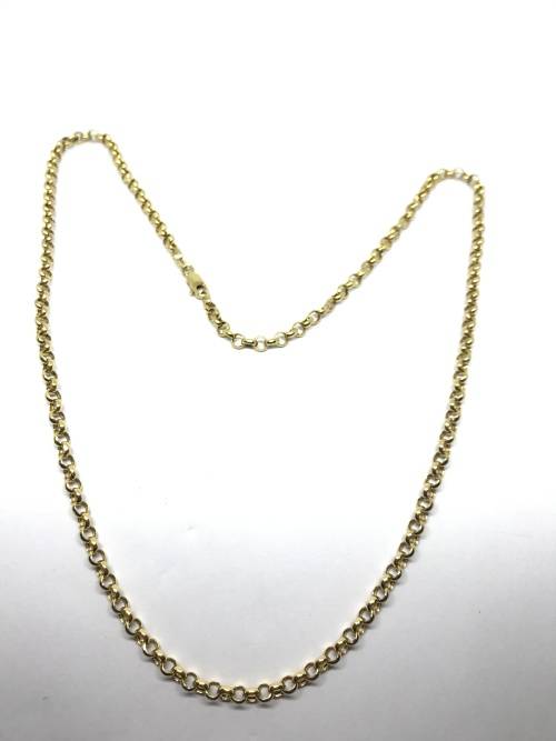 Solid Thick Gold Necklace