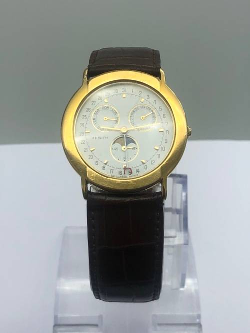 *BEAUTIFUL ZENITH MOONPHASE WATCH* ACTIVE QUARANTINE DELIVERY