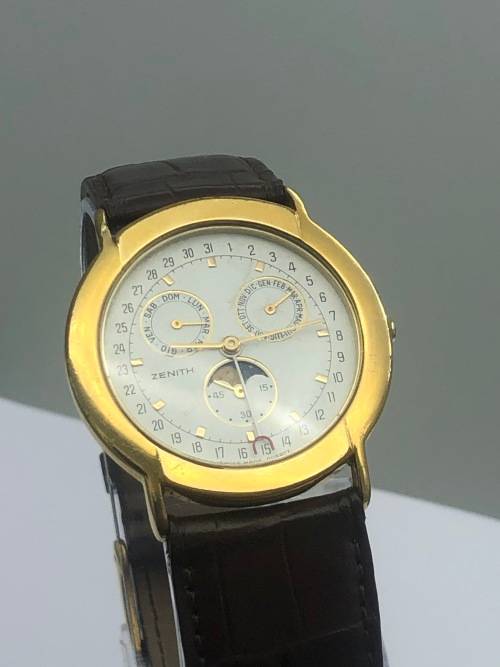 *BEAUTIFUL ZENITH MOONPHASE WATCH* ACTIVE QUARANTINE DELIVERY