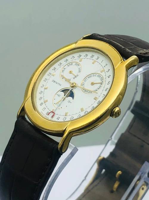 *BEAUTIFUL ZENITH MOONPHASE WATCH* ACTIVE QUARANTINE DELIVERY