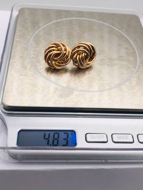 *SOLID GOLD SCROLLWORK EARRINGS* R1 BIDS!