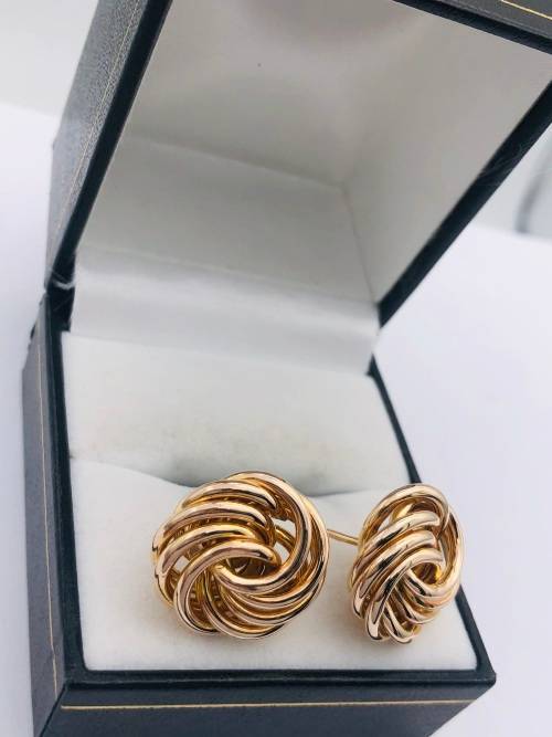 *SOLID GOLD SCROLLWORK EARRINGS* R1 BIDS!