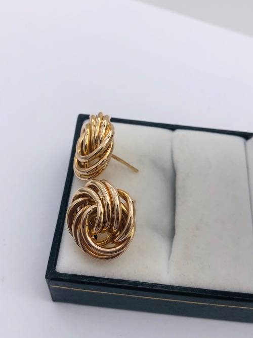 *SOLID GOLD SCROLLWORK EARRINGS* R1 BIDS!
