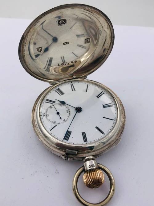 *SOLID SILVER SWISS POCKETWATCH* R1 BIDS