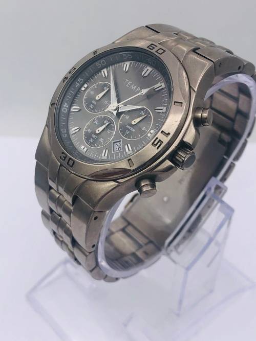 *TEMPO TITANIUM MENS CHRONOGRAPH WATCH* BID FROM R1