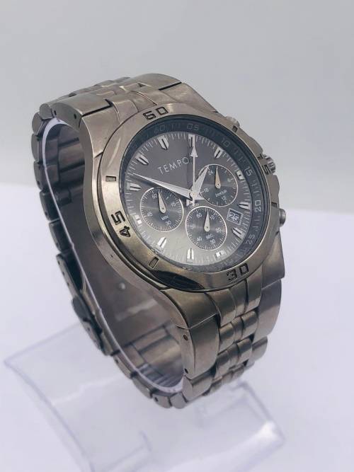 *TEMPO TITANIUM MENS CHRONOGRAPH WATCH* BID FROM R1