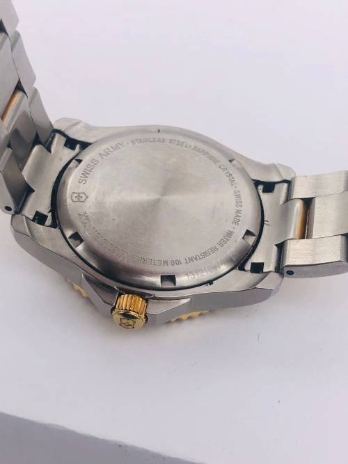 *VICTORINOX SWISS ARMY TWO-TONE LADIES WATCH* GOLD PLATED!