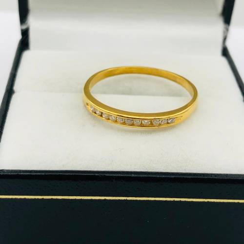 *18CT GOLD DIAMOND ETERNITY RING* 0.10CT OF DIAMONDS!