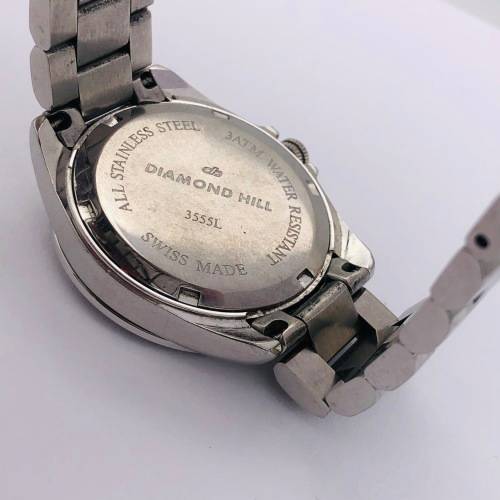 *DIAMOND HILL DIAMOND BEZEL SWISS WATCH* R1 BIDS!