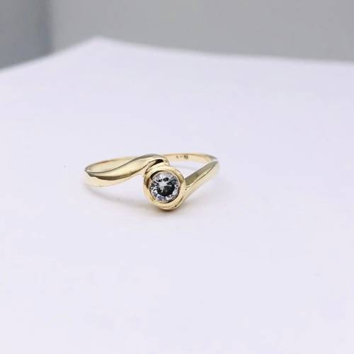 *SOLID GOLD DIAMOND CYCLOPS RING* R1 BIDS