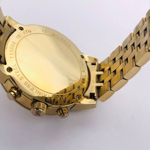 *MICHAEL KORS LADIES GOLD CHRONOGRAPH WATCH* R1 BIDS