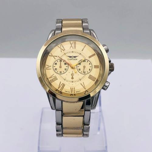 *CAPTAIN SWISS MADE TWO-TONE WATCH* R1 BIDS