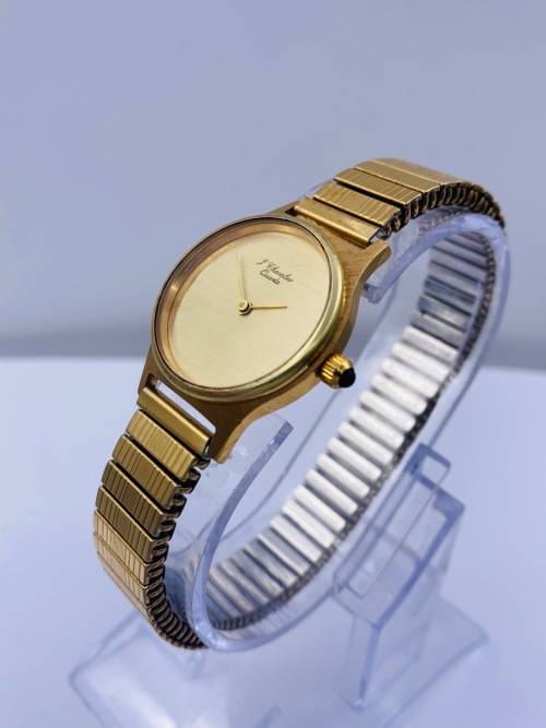 *J.CHEVALIER SWISS LADIES GOLD WATCH*R1 BIDS