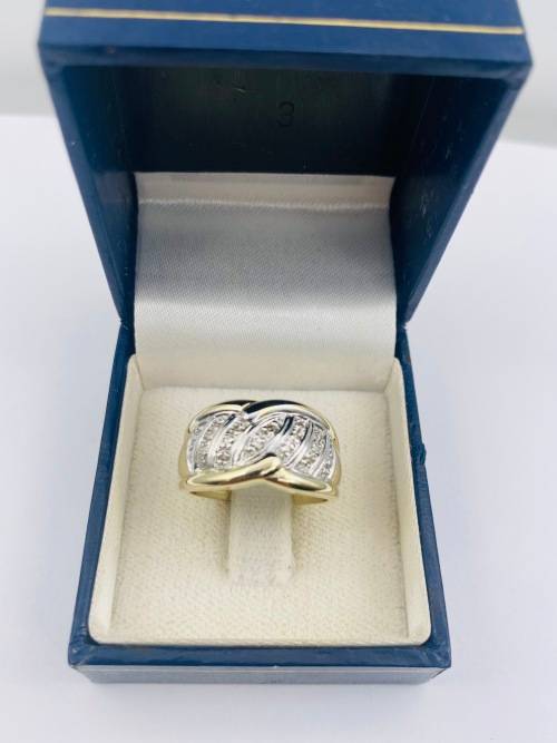 *CHUNKY DIAMOND CLUSTER DIGIT RING* R1 BIDS!