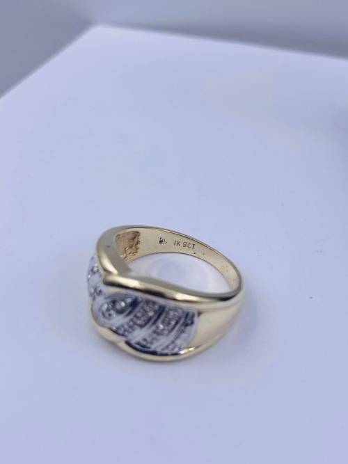 *CHUNKY DIAMOND CLUSTER DIGIT RING* R1 BIDS!