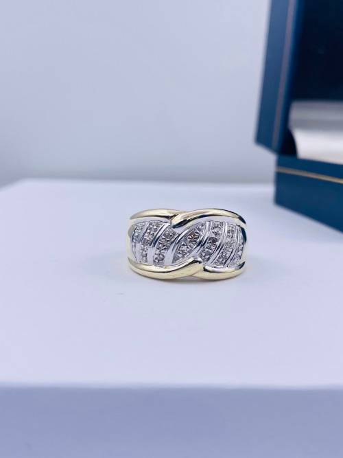 *CHUNKY DIAMOND CLUSTER DIGIT RING* R1 BIDS!