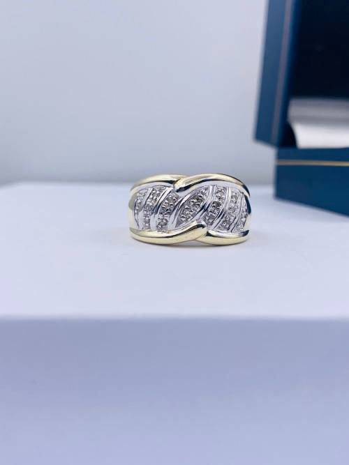 *CHUNKY DIAMOND CLUSTER DIGIT RING* R1 BIDS!