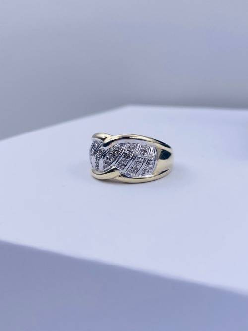 *CHUNKY DIAMOND CLUSTER DIGIT RING* R1 BIDS!