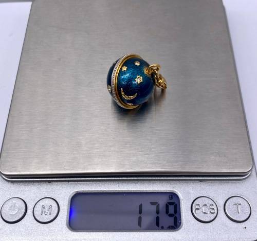 *SWAROVSKI 18K GOLD PLATED GALAXY ORB PENDANT* R1 BIDS!