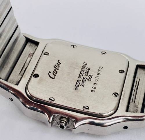 *18CT GOLD & STEEL CARTIER SANTOS MENS* SEE DESCRIPTION!