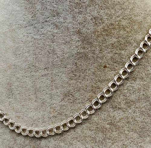 *SOLID SILVER DUAL CHAIN NECKLACE* R1 BIDS!