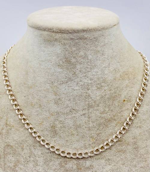 *SOLID SILVER DUAL CHAIN NECKLACE* R1 BIDS!