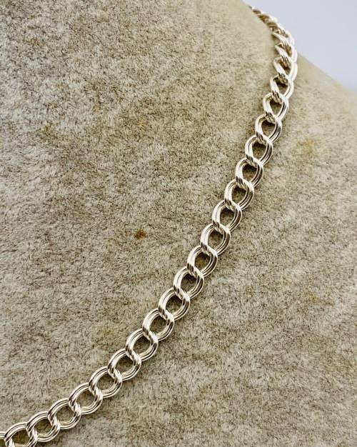 *SOLID SILVER DUAL CHAIN NECKLACE* R1 BIDS!