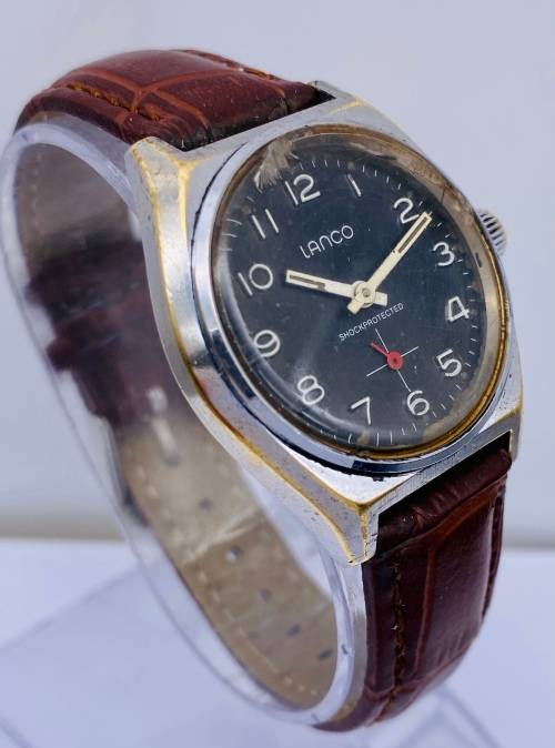 *LANCO SHOCKPROTECT VINTAGE SWISS WATCH* R1 BIDS!!!