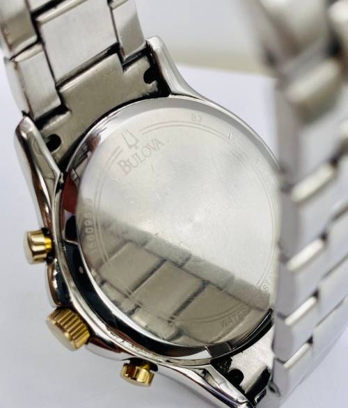 *BULOVA MENS GOLD DIAL CHRONOGRAPH* R1 BIDS