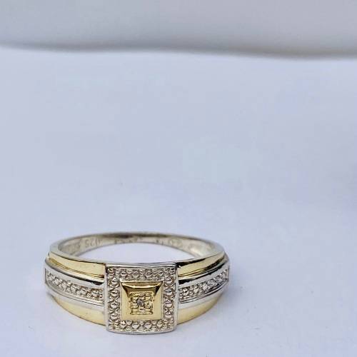 *BEAUTIFUL TWO-TONE DUAL BAND RING* R1 BIDS!!!