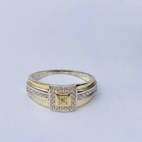 *BEAUTIFUL TWO-TONE DUAL BAND RING* R1 BIDS!!!