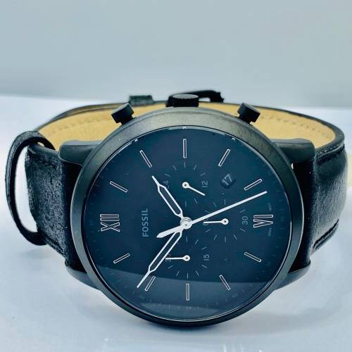 *FOSSIL NEUTRA BLACK CHRONOGRAPH MENS WATCH* R1 BIDS!!!