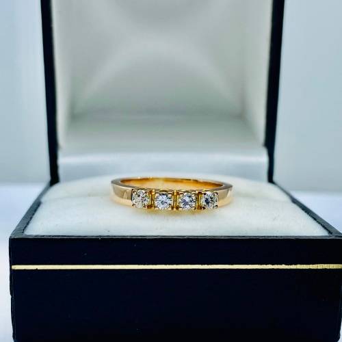 *0.30CT ROSE GOLD DIAMOND ETERNITY RING* R1 BIDS!!!