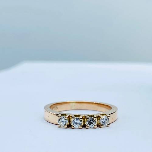 *0.30CT ROSE GOLD DIAMOND ETERNITY RING* R1 BIDS!!!