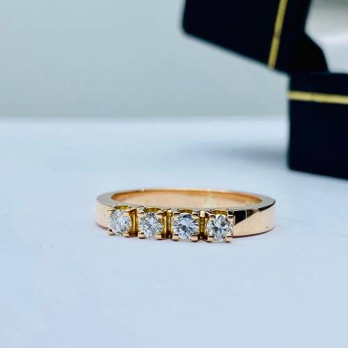 *0.30CT ROSE GOLD DIAMOND ETERNITY RING* R1 BIDS!!!