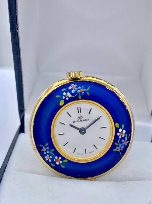 *BUCHERER SWISS LADIES GOLD POCKETWATCH* R1 BIDS!!!