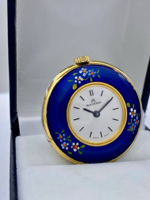 *BUCHERER SWISS LADIES GOLD POCKETWATCH* R1 BIDS!!!