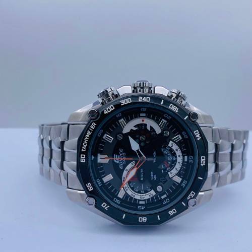 *CASIO EDIFICE BLACK SPORT CHRONOGRAPH* R1 BIDS!