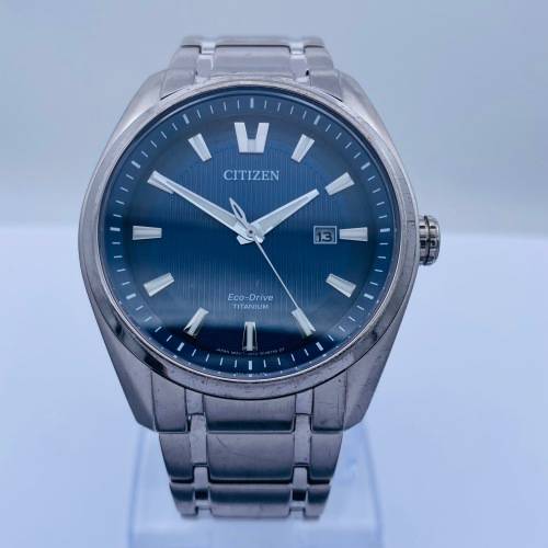 *CITIZEN ECO-DRIVE TITANIUM MENS WATCH*R1 BIDS!