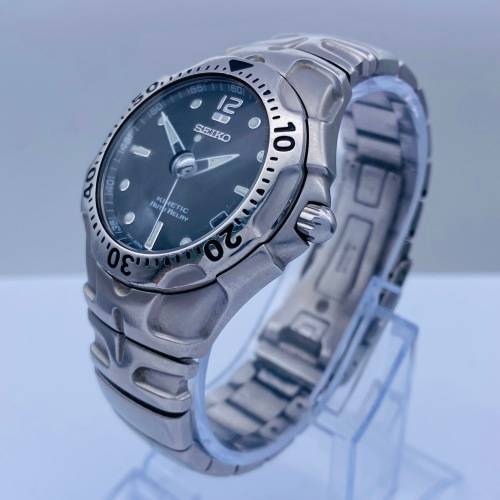 *BEAUTIFUL SEIKO KINETIC AUTO RELAY MENS WATCH* R1 BIDS!