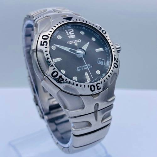 *BEAUTIFUL SEIKO KINETIC AUTO RELAY MENS WATCH* R1 BIDS!