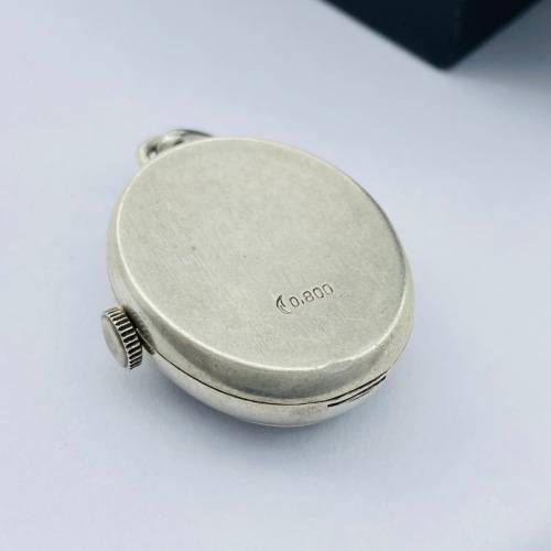 *CREATION B SOLID SILVER LADIES POCKETWATCH* R1 BIDS!!!